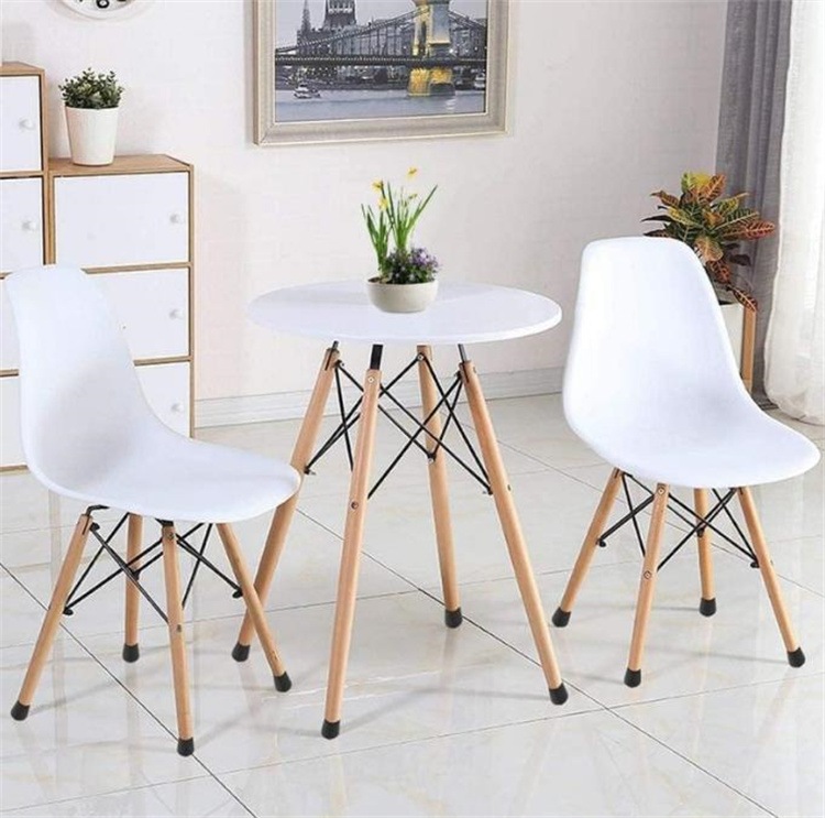 INSスタイル 家庭用モダンシンプルデザイン天然木脚チェア（ダイニング/デスク/メイク兼用背もたれ付き）