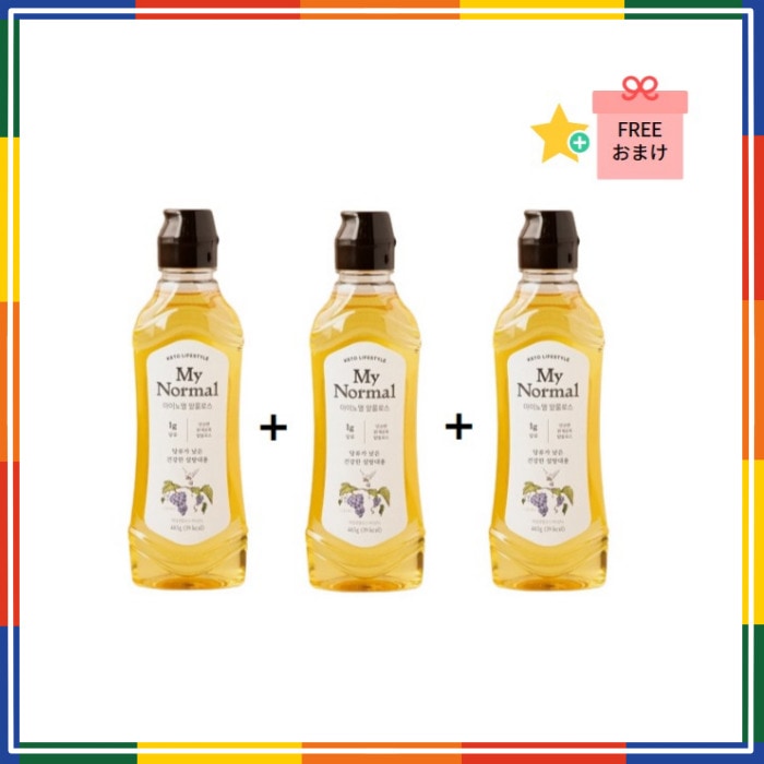 [韓国正規品] アルロースシロップ 485gX3 / 0kcal / ゼロカロリー砂糖代替 / K-FOOD / Allulose / 砂糖代替甘味料 / 調味料 / FREE GIFT