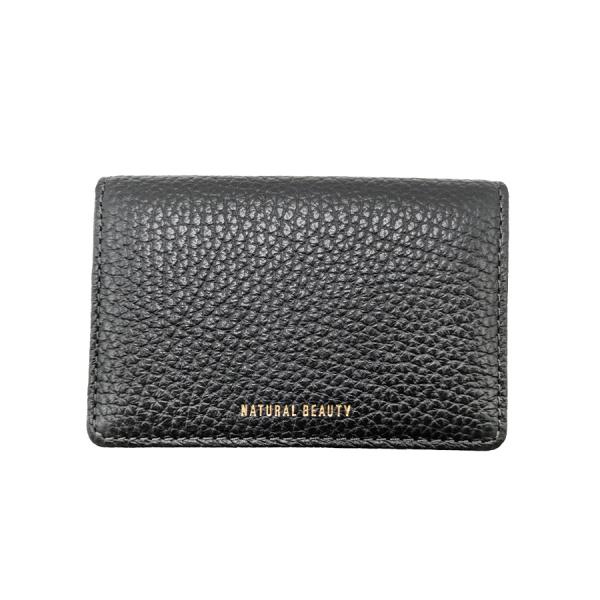 【NATURALBEAUTY】 70236 セレネ 名刺入れ カードケース ウォレット コンパクト かわいい おしゃれ 便利 牛革 レディース プレゼント ギフト ブラック 5,808円