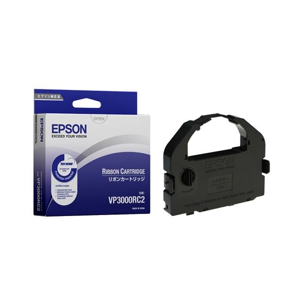 エプソン EPSON リボンカートリッジ 黒 VP3000RC2 1本 (×10セット)
