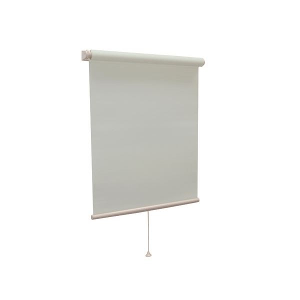 モダン ロールスクリーン (遮光2級防炎 45cm×135cm ブルー) 日本製 巻取りスピード調整機能付き 『ティオリオ』