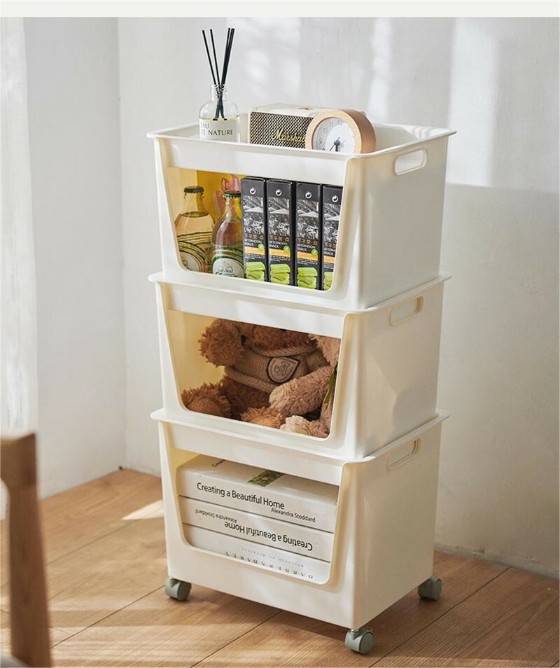 2タイプ展開 収納ボックス キャスター付き フタ付き プラスチック製 収納ボックス オフィス用 家庭用 収納ケース 大容量 書類整理 おもちゃ箱 すきま収納 スペース スタッキング リビング 浴室 ソ 4,956円