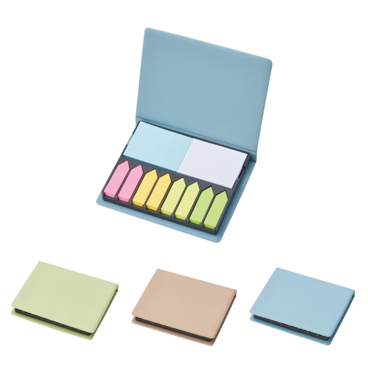 90個セット たっぷり使える！卓上ふせんセット ソフトケース入り イベント 学校 オフィス 職場 事務 大容量 ノベルティ 景品 粗品 記念品