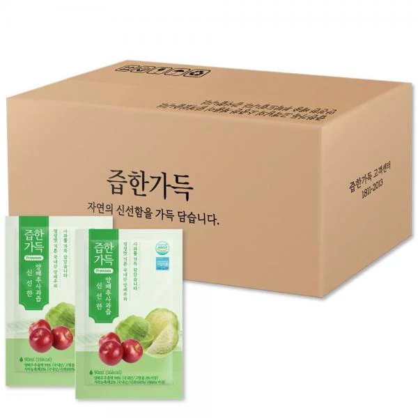 ジューシーで新鮮なキャベツのりんご汁 즙한가득 신선한 양배추사과즙