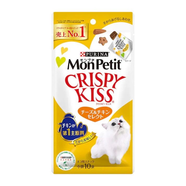【60個セット】モンプチクリスピーキッスチーズ＆チキンセレクト30g