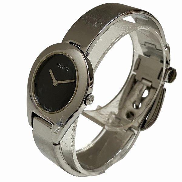 グッチ ブラック文字盤 6700L クォーツ 時計 腕時計 レディース【中古】