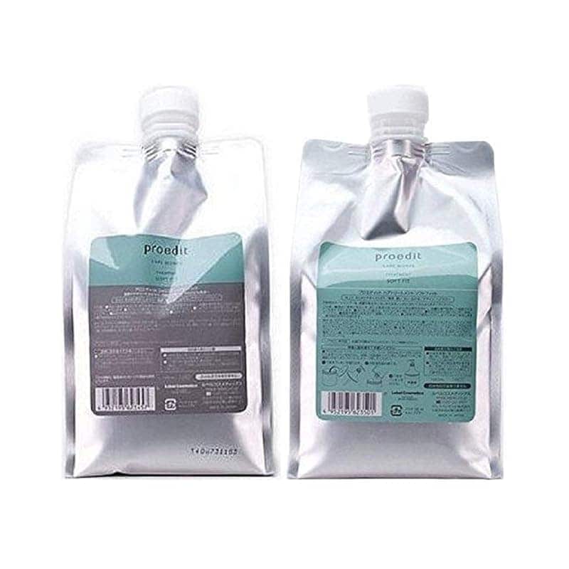 【即納】ルベル プロエディット シャンプー ソフトフィット 1000mL 詰め替え & トリートメント 1000mL セット