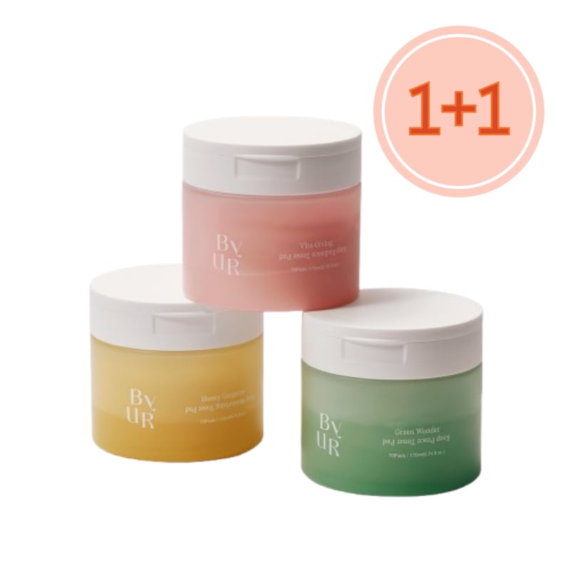 [1+1] グリーン/ビタ/ハニートナーパッド70枚+70枚（落ち着き/保湿/Whitening)