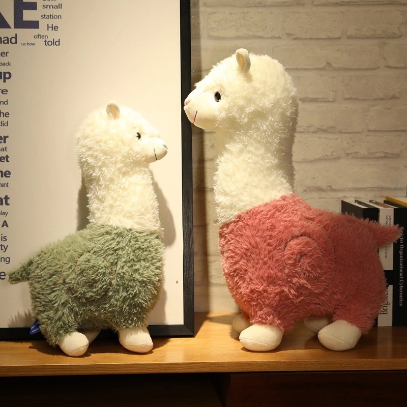かわいい新しいアルパカぬいぐるみ草泥馬人形クリエイティブ爆発スタイル動物人形ぼろ人形
