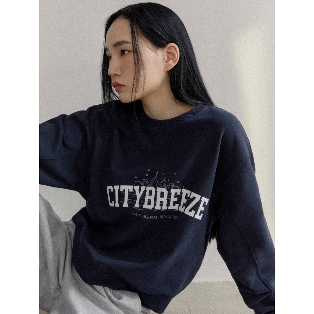 シティブリーズスターライトシティアートワークスウェットシャツネイビー