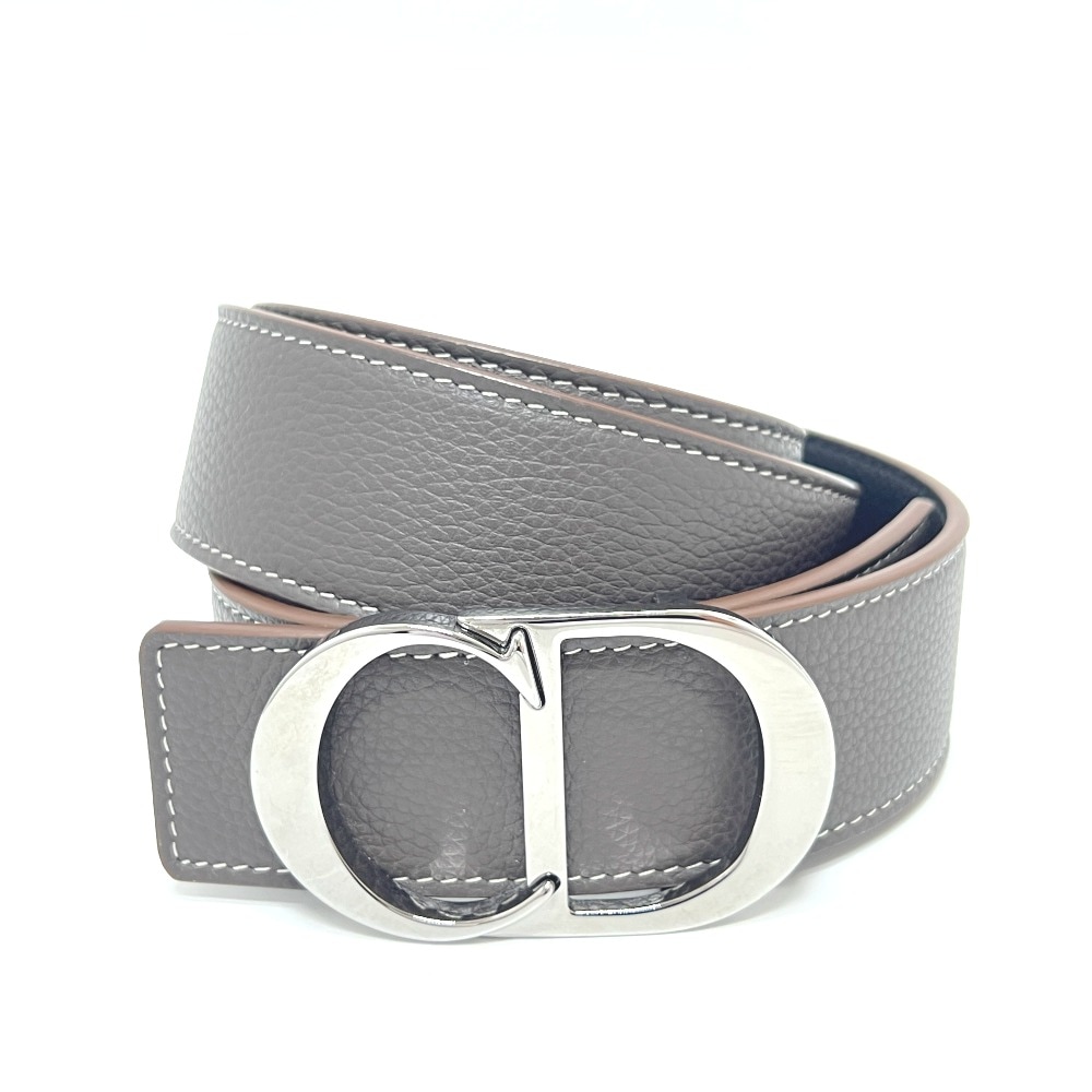 ベルト CDロゴ バックル ベルト 小物 小物アイテム ズボン用ベルト レザー ブラウン