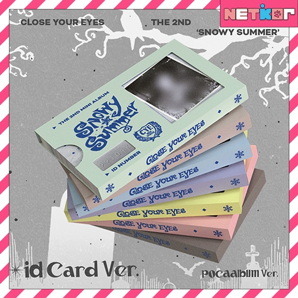 ID Card Ver. (POCAALBUM) 7種セット CLOSE YOUR EYES ミニ2集アルバム Snowy Summer 韓国チャート反映 クローズユアアイズ