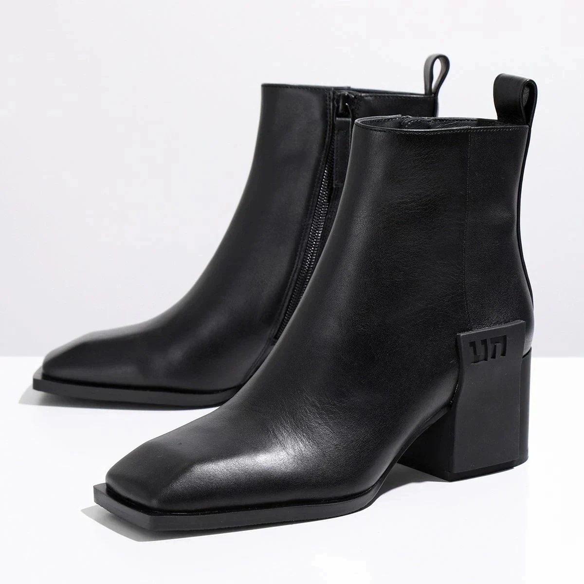 UNITED NUDE ユナイテッドヌード ショートブーツ Jimmy Mid II レディース レザー スクエアトゥ シューズ 靴 Black 27,459円