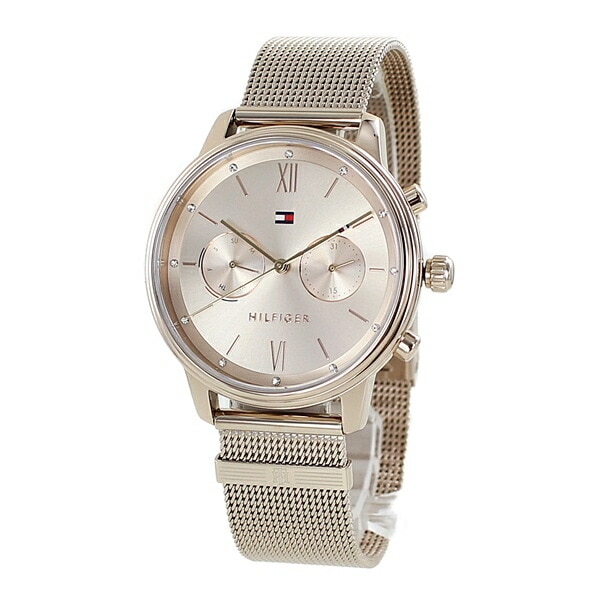 レディース 腕時計 手表 誕生日 20代 30代 40代 トミーヒルフィガー 女性 ブランド 時計ギフト カレンダー ピンクゴールド メッシュ ブレスレットウォッチ ポイント消化