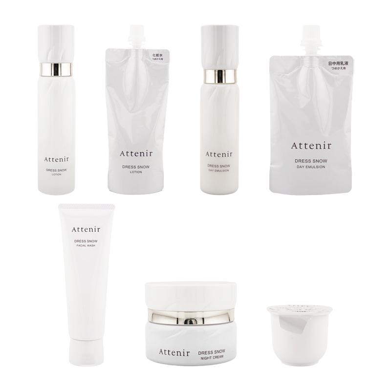 [7種類から選べる][組合せ自由][2個セット]ドレススノー 洗顔料 化粧水 日中用乳液 夜用クリーム [ギフトラッピング対応]