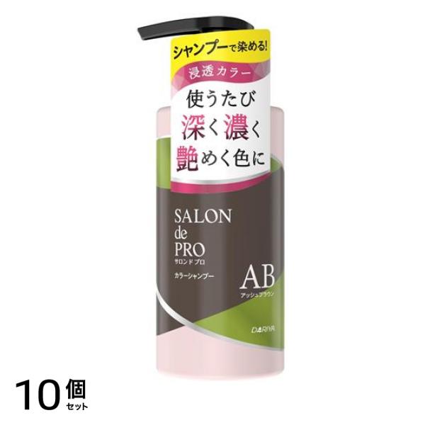 カラーシャンプー AB アッシュブラウン ポンプ 300mL 10個セット
