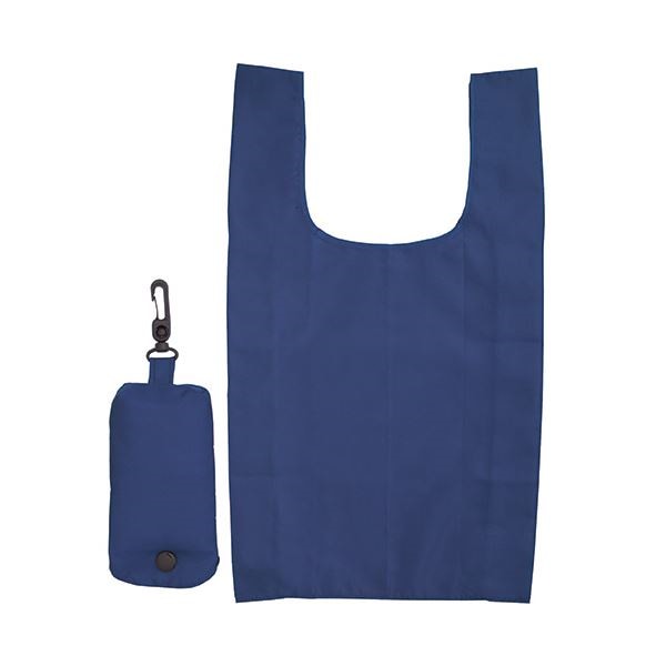 （まとめ） ジーナス ECO コンパクトマイバッグネイビー 98080-NV 1枚 [x50セット]