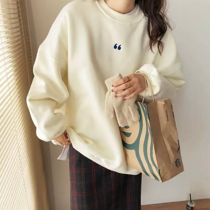 トップス ルームウェア パジャマ パーカー トレーナー スウェット 部屋着 寝巻き ナイトウェア 袖あり 長袖 ボリューム袖 パフスリーブ ドロップショルダー 萌袖 Uネック ラウンドネック 6,125円