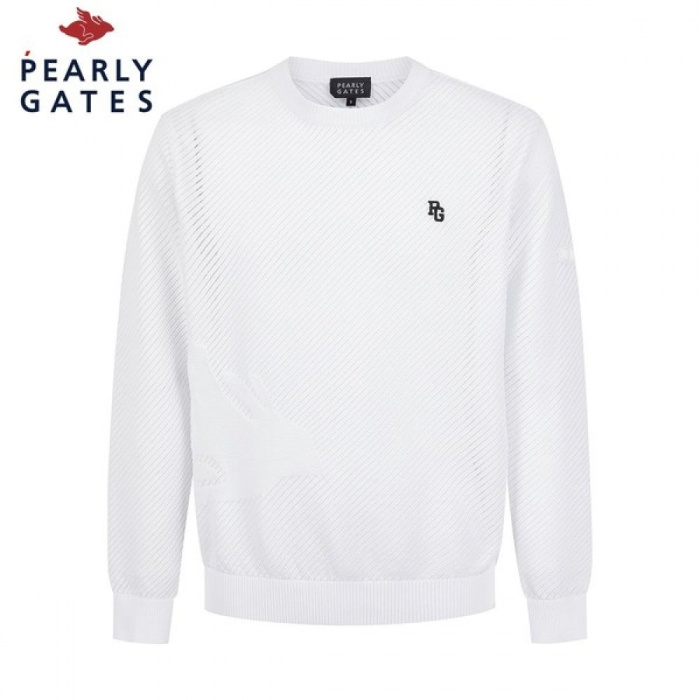 [パリゲイツ] メンズバーニーメッシュロングスリーブニット