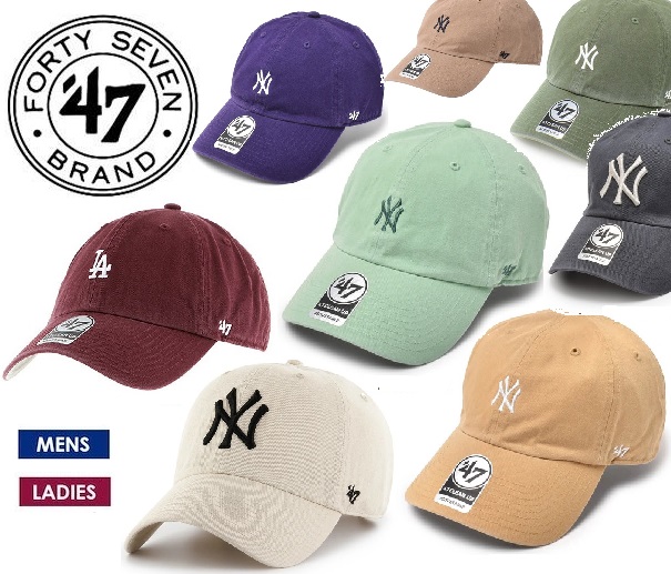 47 BRAND CAPS　NY YANKEES CLEANUP　アジャスタブルキャップ　レディース　メンズ 4,641円