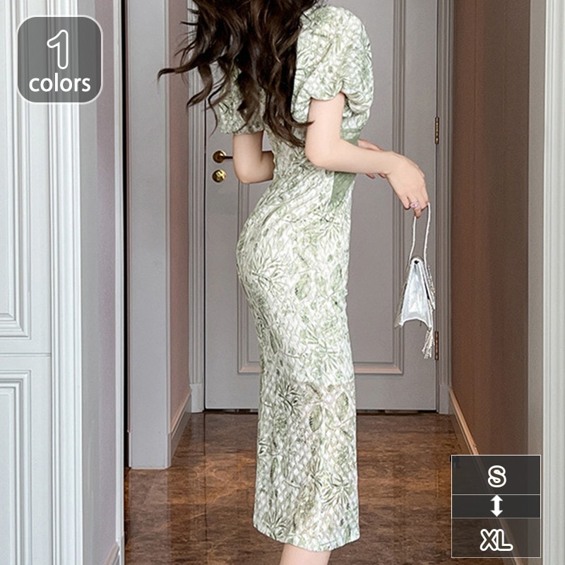 ワンピース レディース タイト ミニ きれいめ セクシー レース クラブドレス ボディコン タイトワンピース ロング丈 綺麗め スリム 半袖 スクエアネック 無地 セクシー 可愛い 姫系 Ａライン ボ