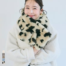 フェイクファーティペット 無地 マフラー [5タイプ]