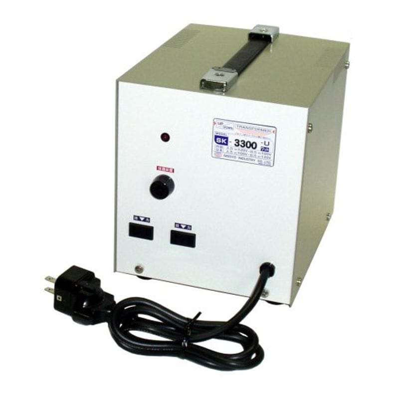 変圧器 海外 国内 両用タイプ AC120VAC100V 3300W SKシリーズ SK-3300U