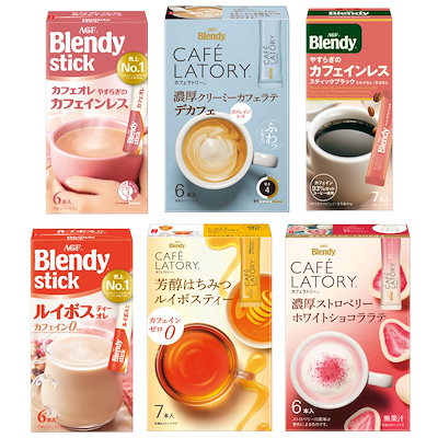 他サイト： 【Amazon.co.jp限定】AGF ブレンディ スティック カフェラトリー カフェインレス 6種飲み比べセット 【 コーヒー 】【 デカフェ 】【 プチギフト 】【 詰め合わせ 】【 差し入れにの商品画像