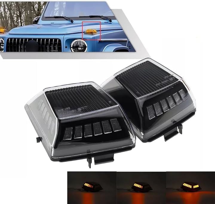 互換品 ベンツ LED 流れる シーケンシャル フロント ウインカー クリアレンズ W463A W465 Gクラス 2018- シーケンシャル/通常点滅の切り替えSW付 22,578円