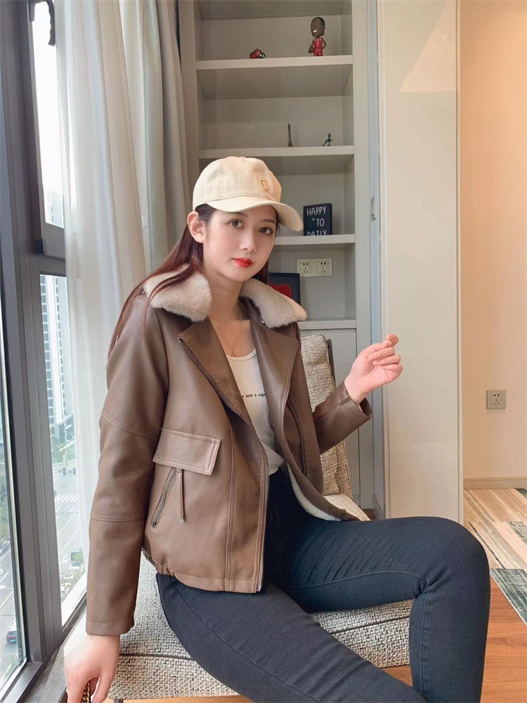 激安セール 革服 コート 2023年秋 ジャケット 短いスタイル 快適である 新作 シンプル 修身 スリム 革ジャン トレンド 革 ライダース 4,731円