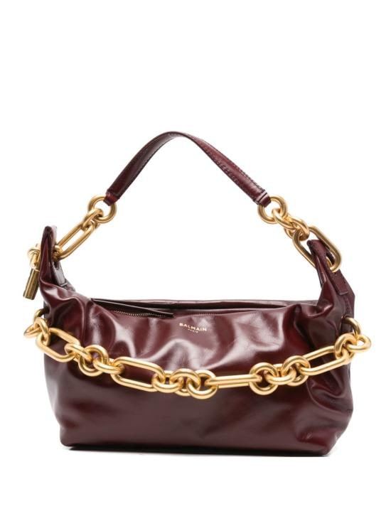 BALMAIN Women Shoulder Bags FN0BS002 LMTE3AR Bordeaux