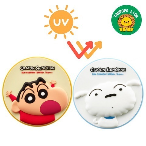 ピュアダーマ UVバリア パーフェクト サンクッション 15g (クレヨンしんちゃん/シロから選択) SPF50+/PA++++ ノンケミカル日焼け止め 無機系日焼け止めクッション
