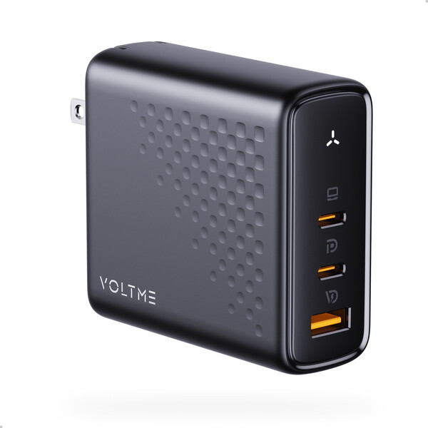 VOLTME V2105BK ブラック レボ 140 PD3.1対応 140W Type-C×2ポート + Type-A×1ポート 折りたたみ式充電器