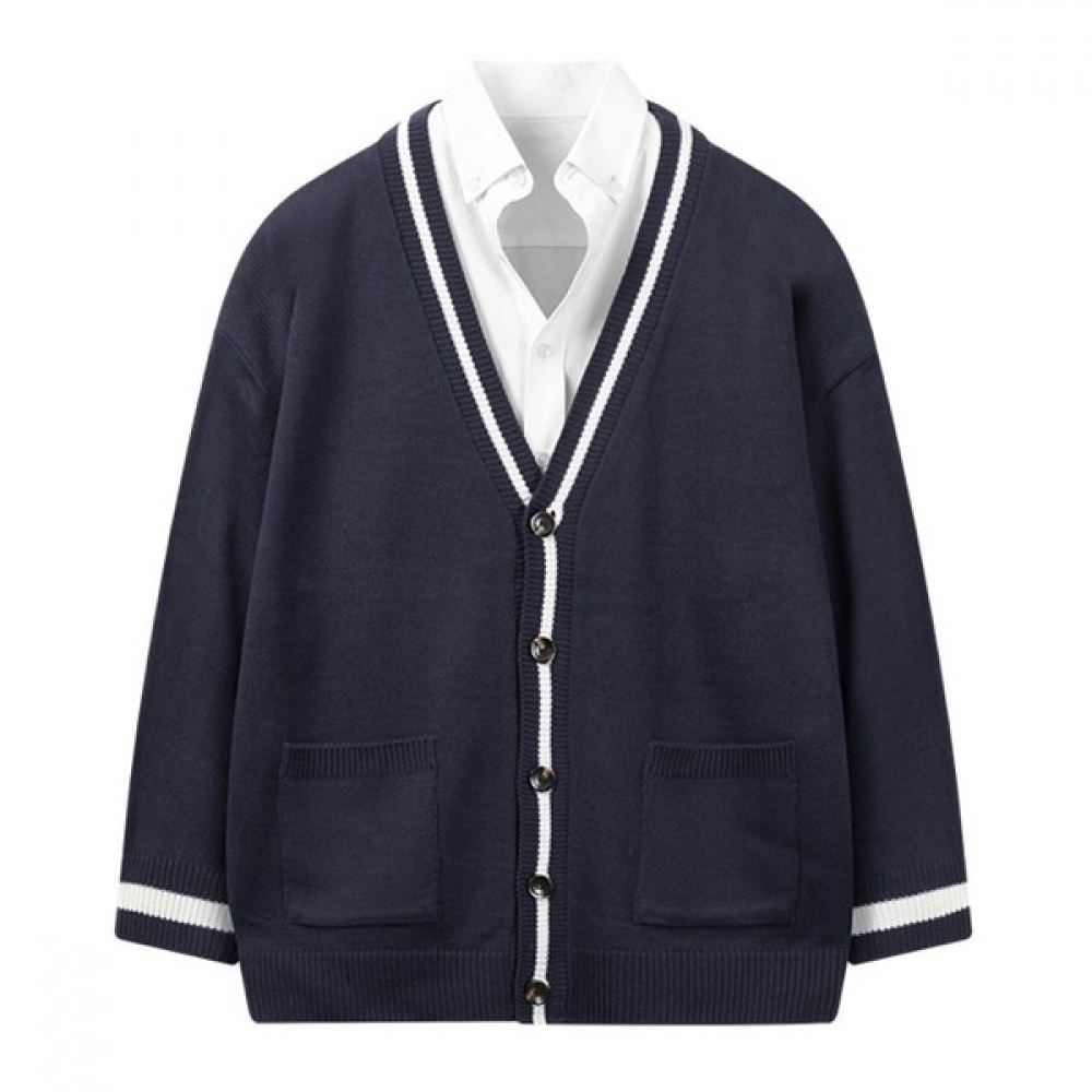 (ハリソン) オーバーフィットカラーニットカーディガン SMEC1077