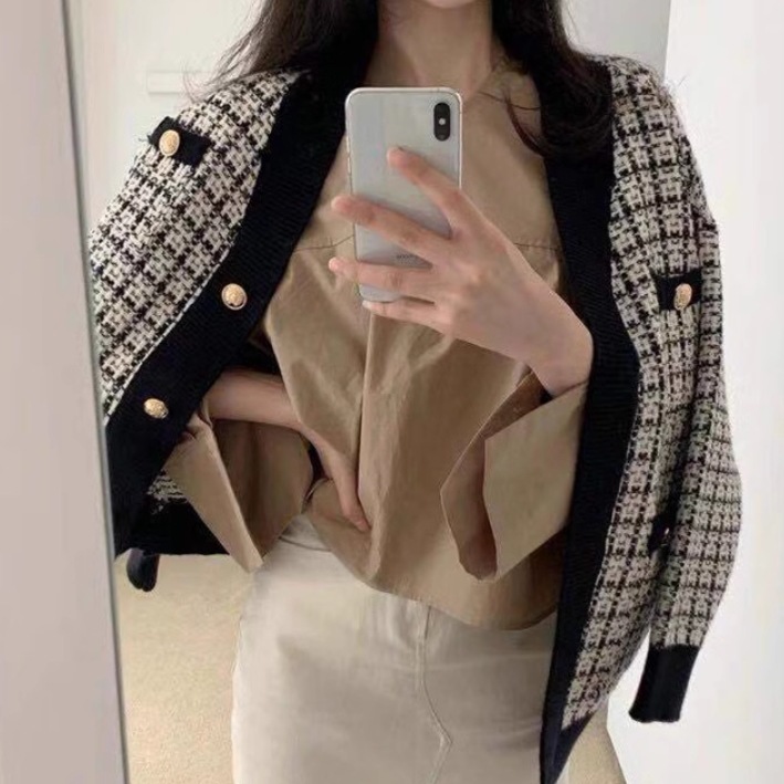 レディース ジャケット ニット セーター カーディガン 上着 羽織 前開き 長袖 萌袖 Vネック 襟なし ポケット 伸縮性 ボタン かわいい 大人可愛い きれいめ シンプル カジュアル 上品 おしゃれ
