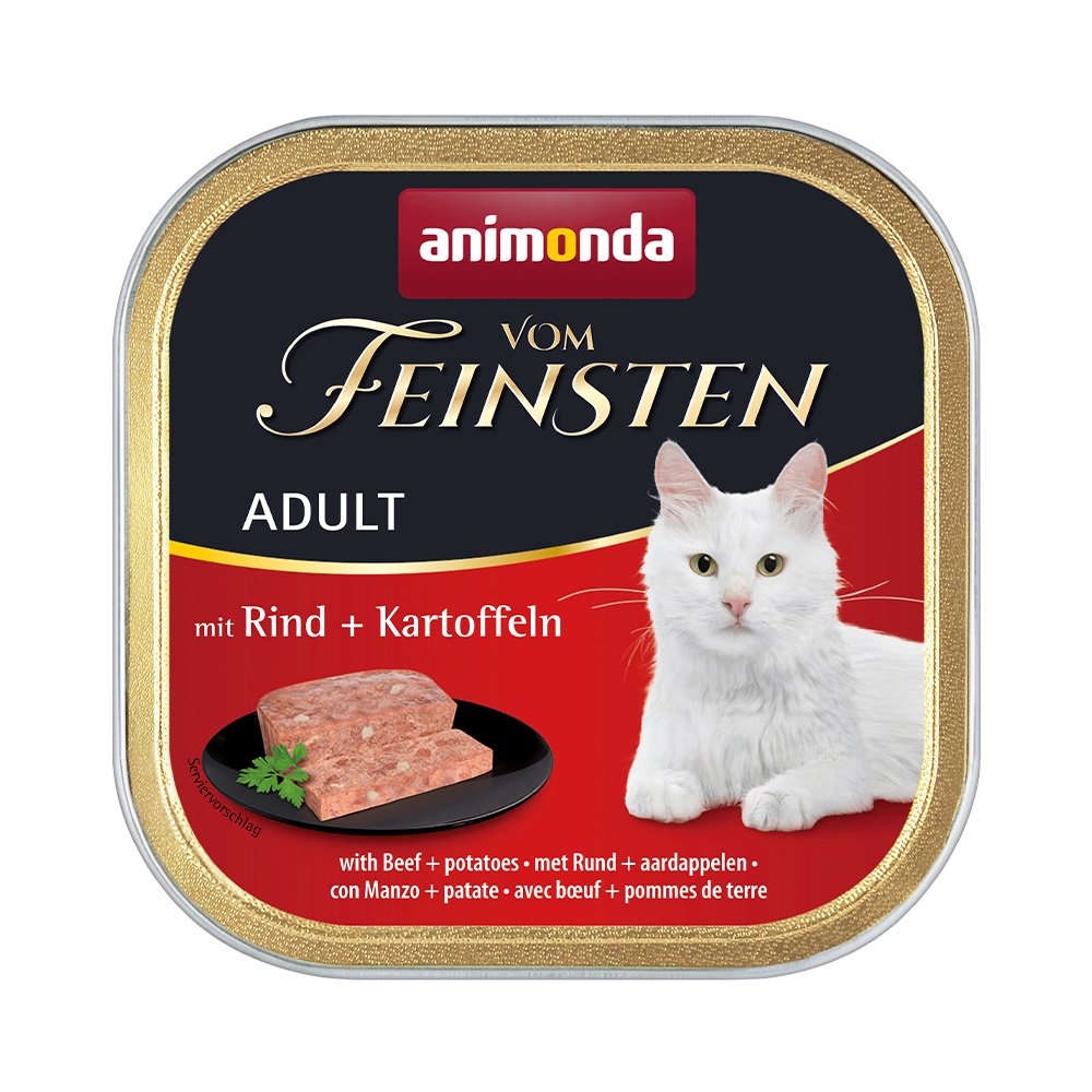 アニモンダ　キャット　アダルト　牛肉と鳥肉と豚肉とポテト　１００ｇX３２個　正規品　キャットフード　アニモンダ　ＣＲＣ35―20―07―30―00