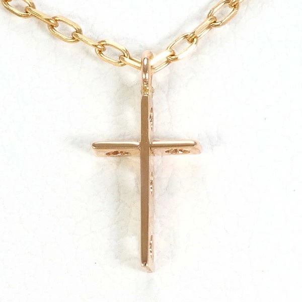 K10 10金 PG ピンクゴールド ネックレス 総重量約1.0g 約39cm ジュエリー 中古