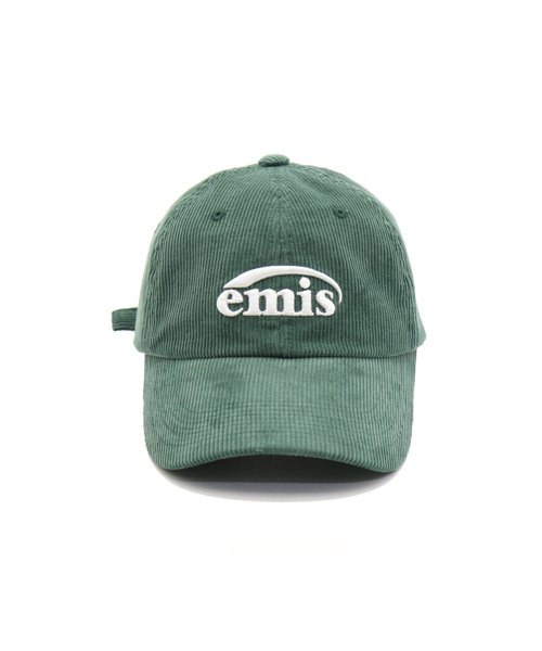 emis コーデュロイ キャップ　GREEN Qoo10 EMIS EMIS ニューロゴコーデュロイ キャッ