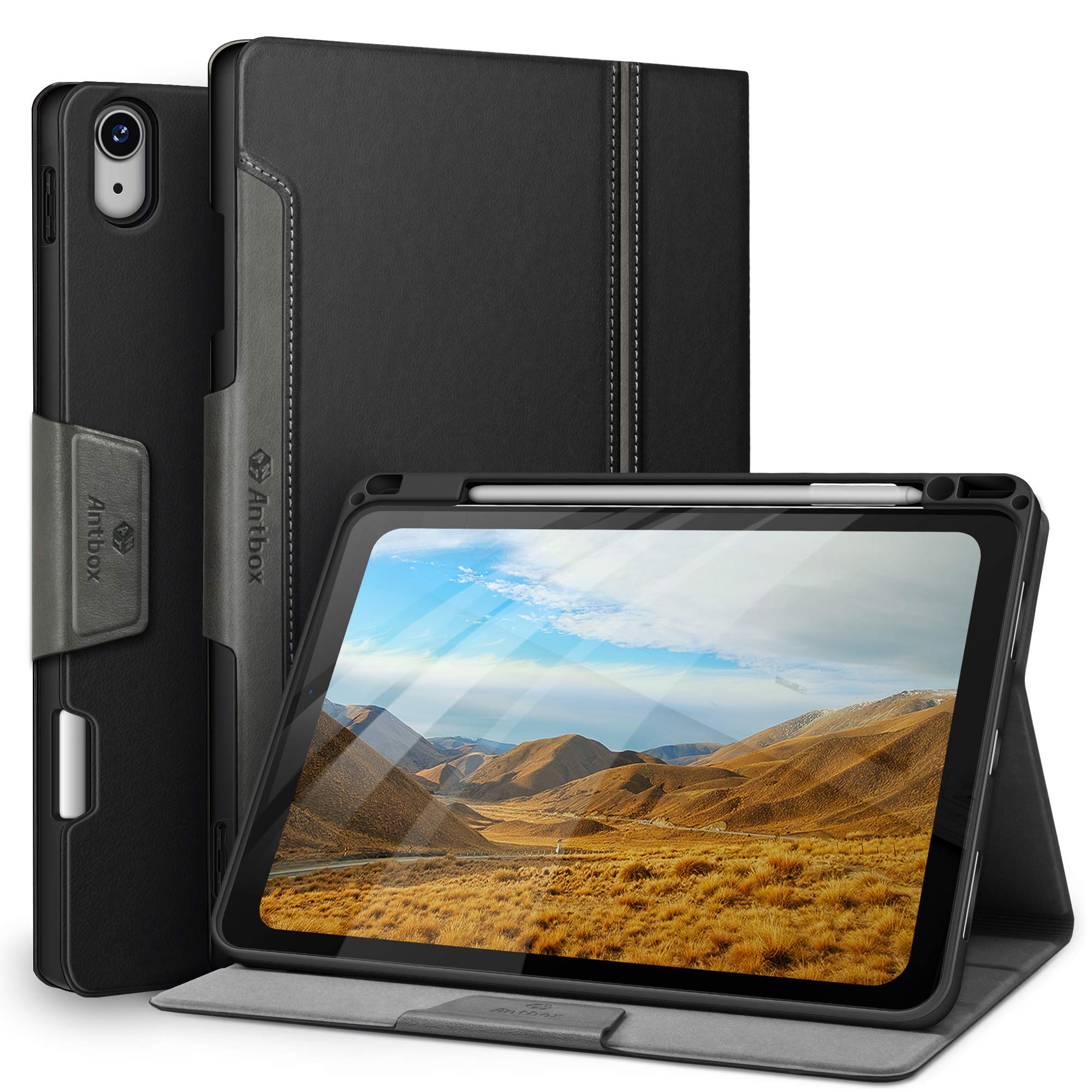 Antbox iPad Air 11 インチ ケース iPad Air 第5/4世代 ケース ペンシル ホルダー オートスリープ対応 iPad Air 第4/5世代 ケース ひび割れ防止 ソフトPUレ 5,416円