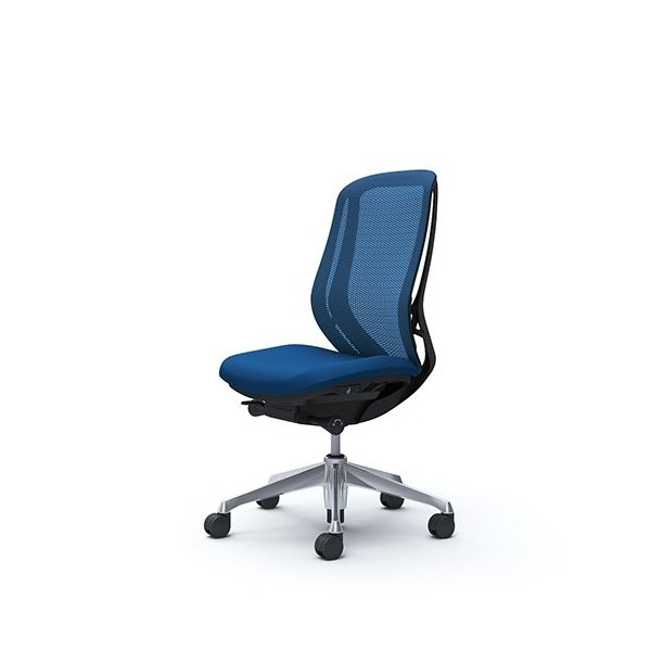 オカムラ シルフィー 肘なし 背メッシュ ハイ C635BRFMP3 ミディアムブルー [オフィスチェア] 60,544円