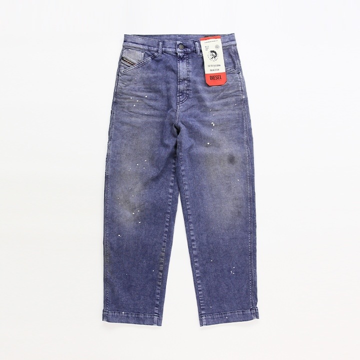 【W28L30】【W30L30】【W32L30】ジーンズ デニム パンツ メンズ D-FRANKY-SP1 ユーズド汚し加工 ストレッチ die-m-p-e4-526