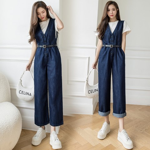 オールインワン オーバーオール シンプル大きいサイズ レディース 春夏 スカート パンツ ガウチョ ドレス サロペット ロンパース all-in-one