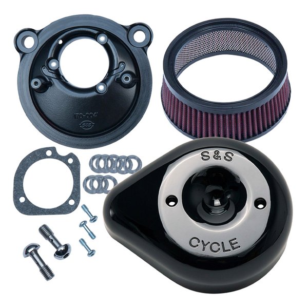 ステルス エアクリーナーキット ティアドロップ グロスブラック スポーツスター 07-22 170-0527B 37,642円