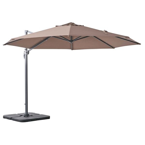 パラソル 約W345xD410xH260cm ブラウン 組立品
