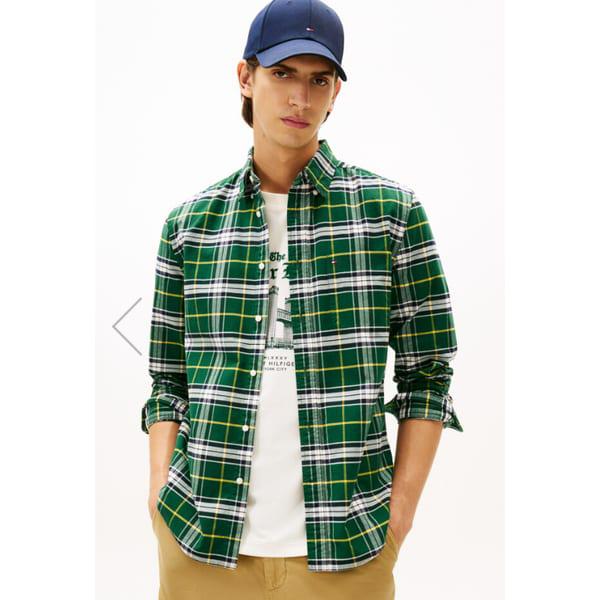 [男性] ブラッシュオックスフォードチェックシャツ(T12F7WSH510MT10N5)