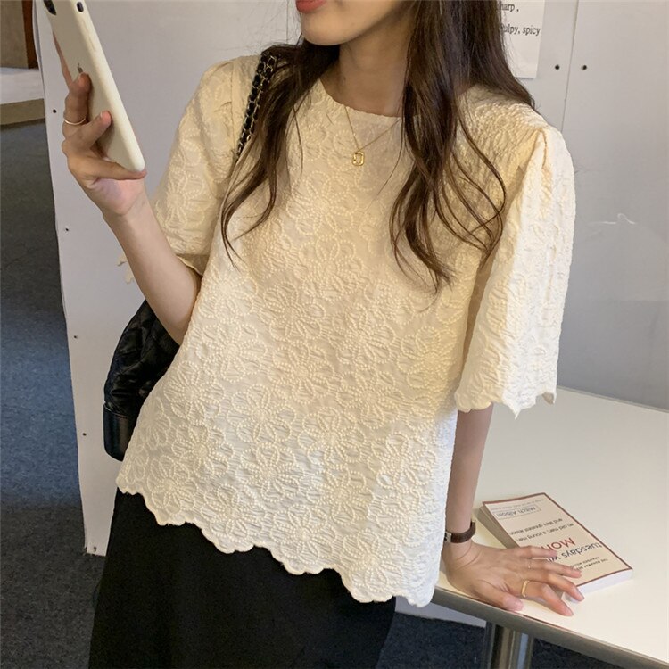 実物画像あり!通勤する 女性 ゆったりする 百掛け カジュアル 韓国風 トップス レトロ