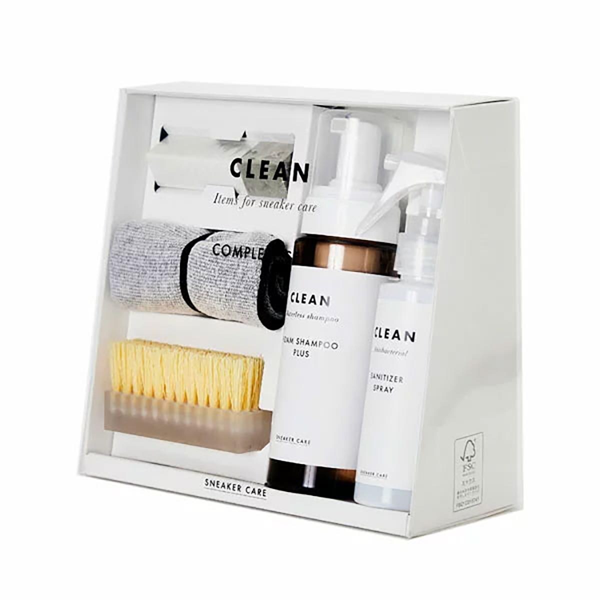 スニーカーケア コンプリートセット 除菌 抗菌 消臭スプレー クリーナー ブラシ クロス 靴磨き