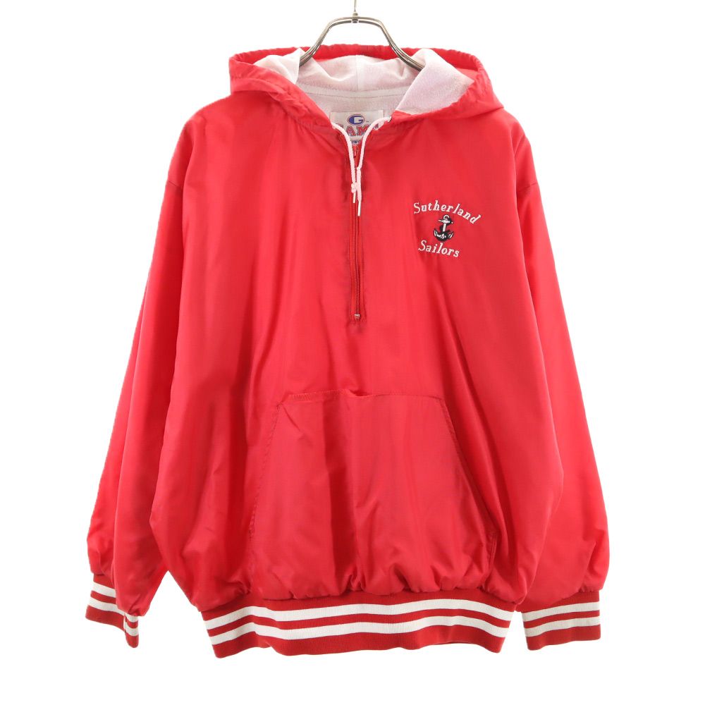 ゲーム 90s USA製 オールド 長袖 スポーツ ジャケット L レッド系 GAME メンズ