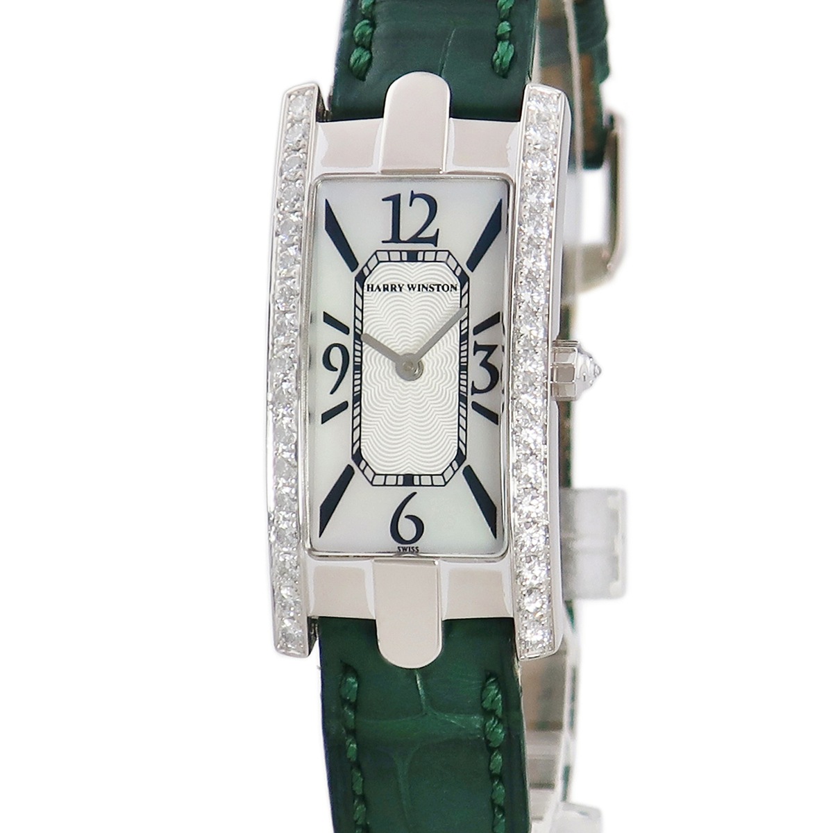 アヴェニュー C 330LQW クオーツ レディース K18WG無垢 純正ダイヤ シェル 3年保証