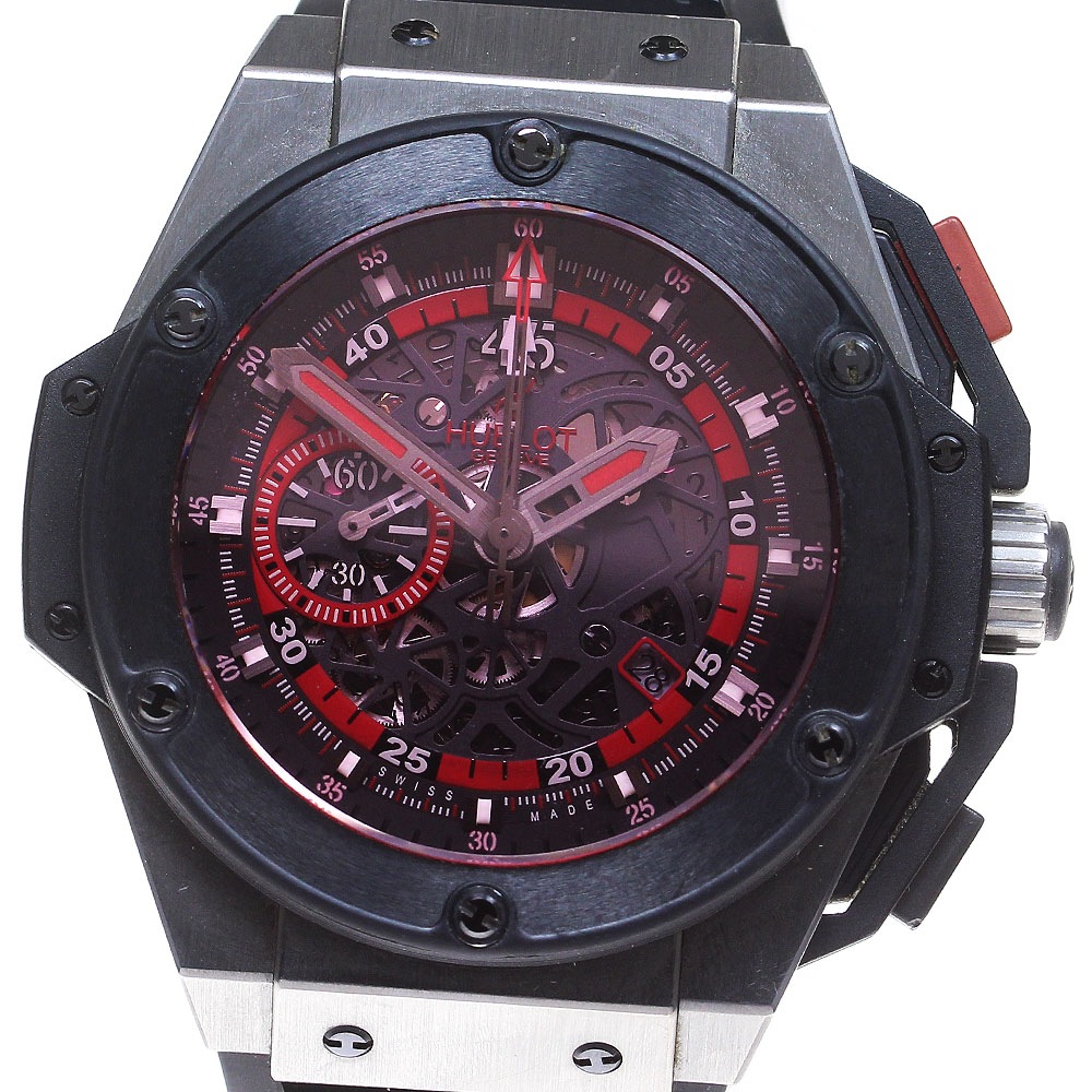 ウブロ HUBLOT 716.NM.1129.RX.EUR12 キングパワー UEFAユーロ2012 ポーランド スモールセコンド 自動巻き メンズ _844241【中古】